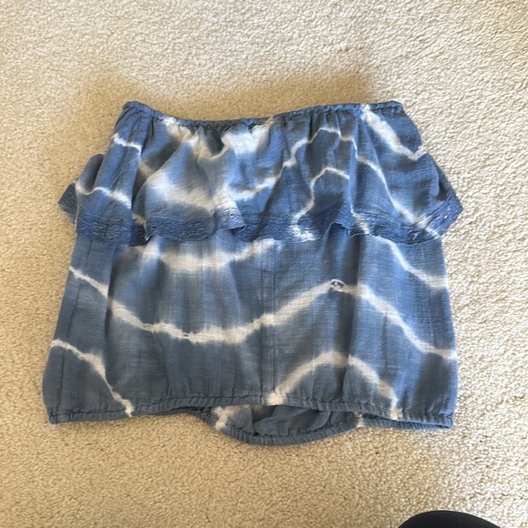 Cute blue and white tube top - Picture 2 of 2